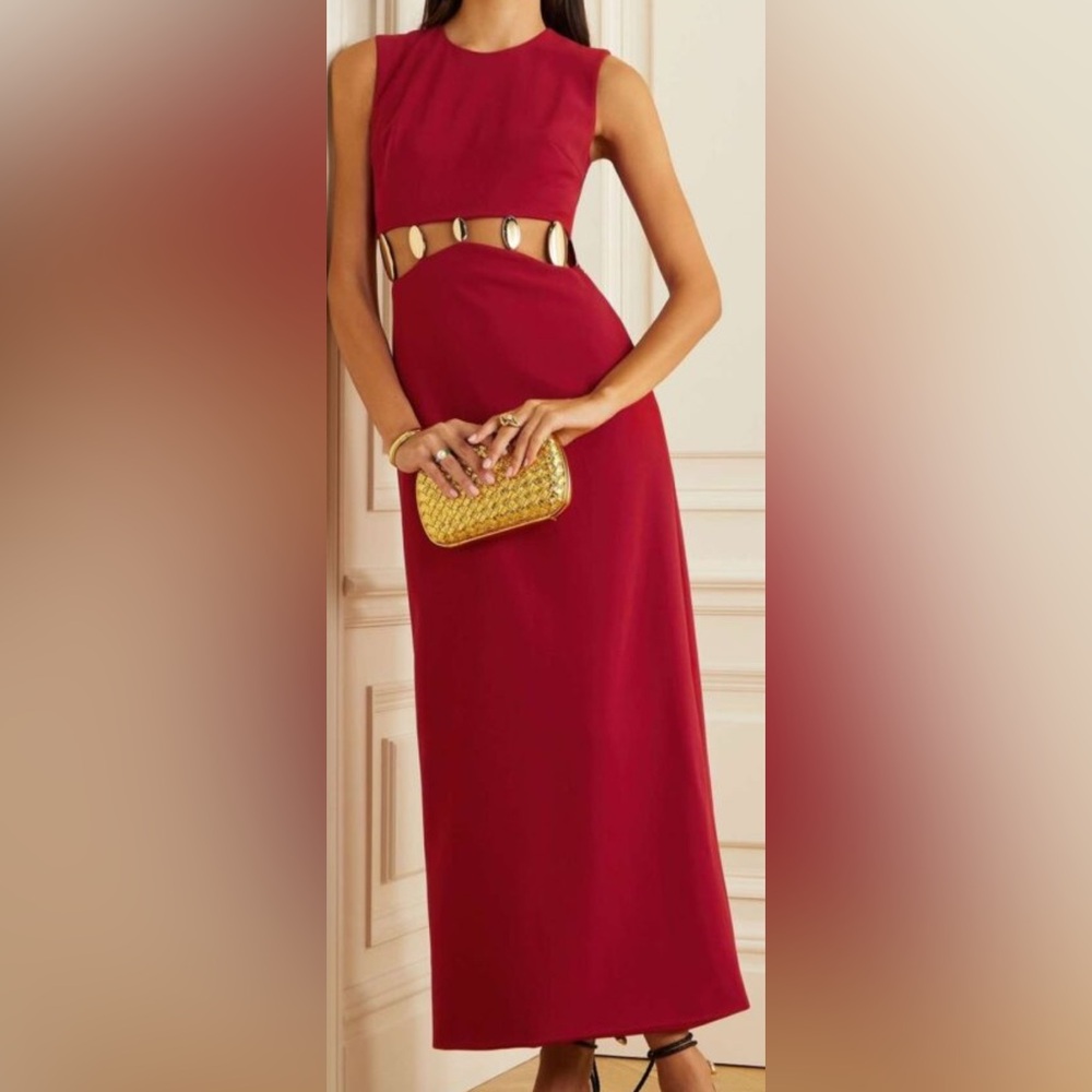 Elegant Red Sleeveless Dress